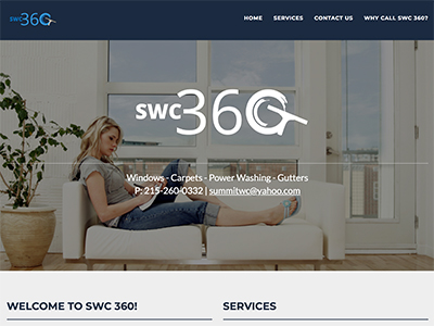 Image of the SWC360 website.